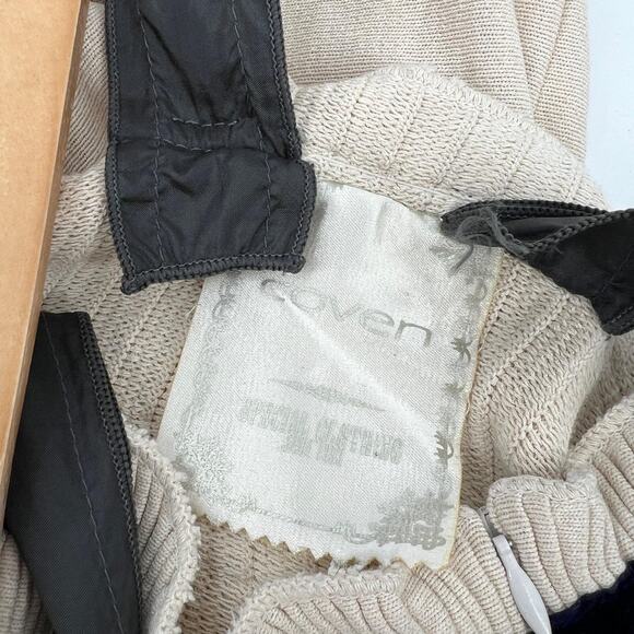 Anthro Coven Special Clothing Cream and Black Twee Fairy Midi Dress XS - Picture 6 of 8